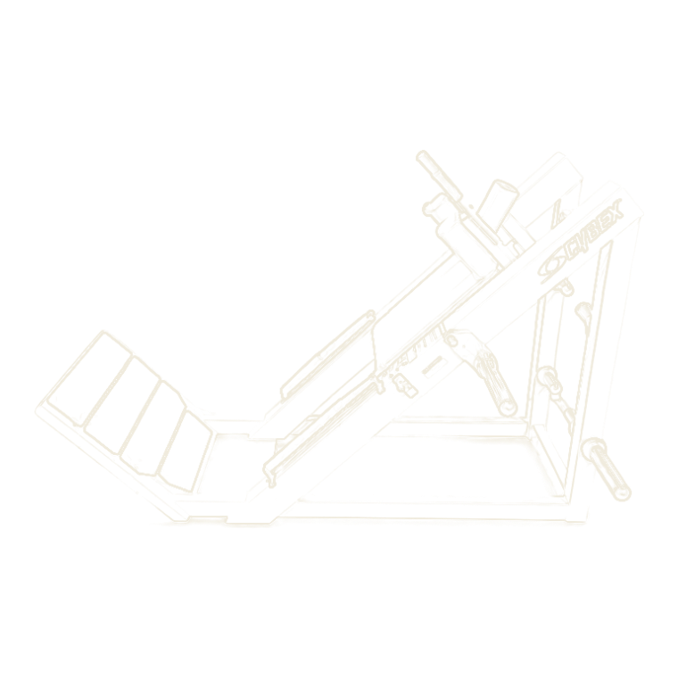 Cybex hack squat, side view